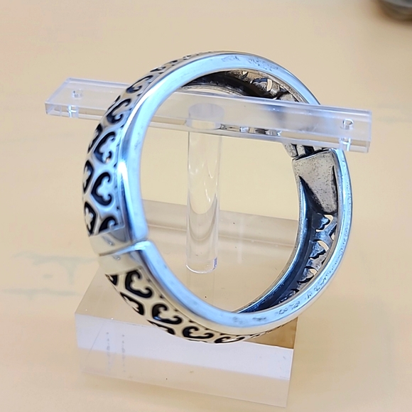 RARE! Brighton "LOS FELIZ" Set! Cut-Out Heart Pendant & Hinged Bangle Duo 💟 - Picture 12 of 14